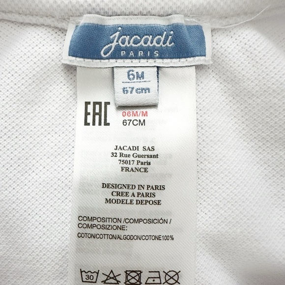 Jacadi | Sleeveless Pique Tennis Inspired Baby Dress (6 mos) 🎾 - Picture 5 of 5